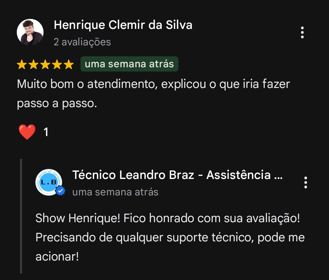 Avaliação Google Maps 1