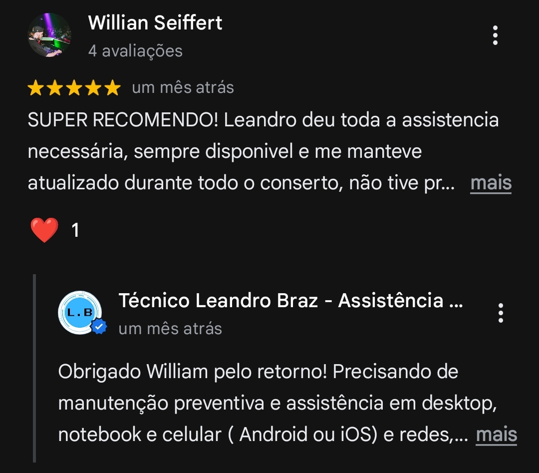 Avaliação Google Maps 6